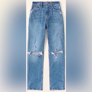 Abercrombie & Fitch The 90’s Ultra High Rise Straight Jeans